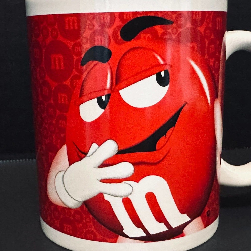 Mars/M&M's Red and Yellow 2014 Coffee Mug Cup 10 oz Officially Licensed Product